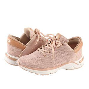 ZEBA Pink Blush Hands Free Slip On Lace Up Sneakers Shoes Size 7